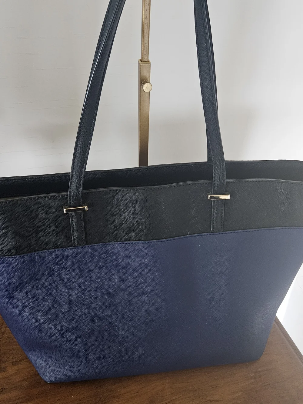 kate spade New York Navy and Black Small Harmony Colorblock Tote